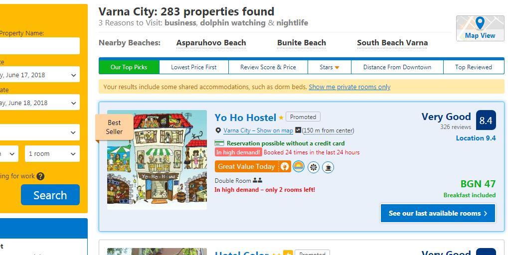 Yo Ho Hostel Varna Dış mekan fotoğraf